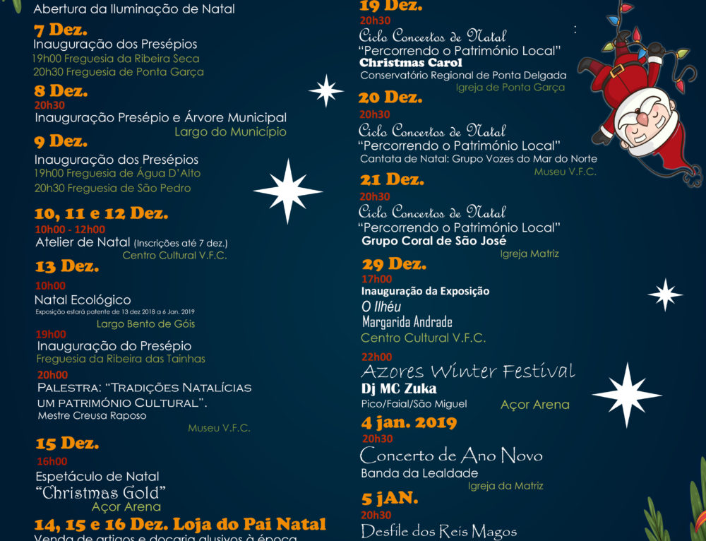 Aldeia do Pai Natal até 6 de janeiro em Vila Franca do Campo